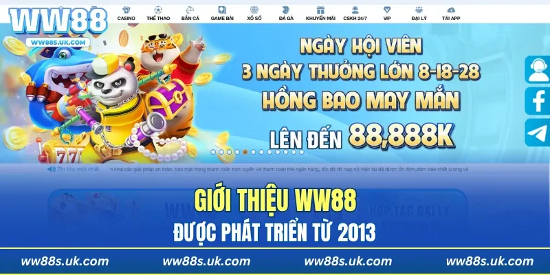 Giới thiệu WW88 được phát triển từ 2013